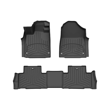 Weathertech Black, Front and Rear FloorLiner HP 441669-1-2IM