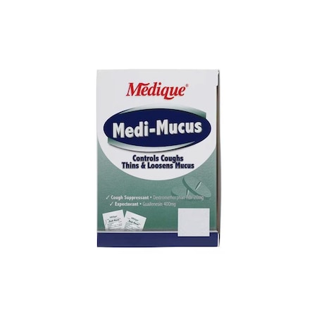 Medi-Mucus Cough/Cold Tablets, 20/400mg, 50PK 47682034550