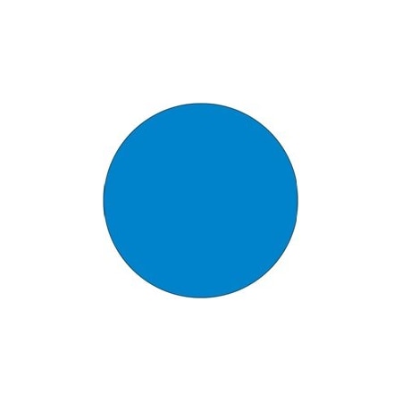 Bubblefast 3/4'' Circles - Blue Removable Labels BFDL1388BL