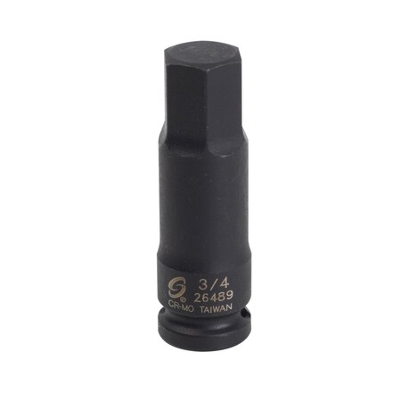 Sunex 1/2 in Drive 3/4 in Hex Impact Socket 26489