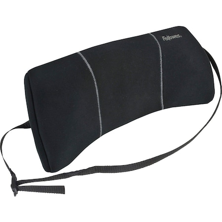 Fellowes Lumbar Back Support, Fabric/Foam/Nylon Black 9190701