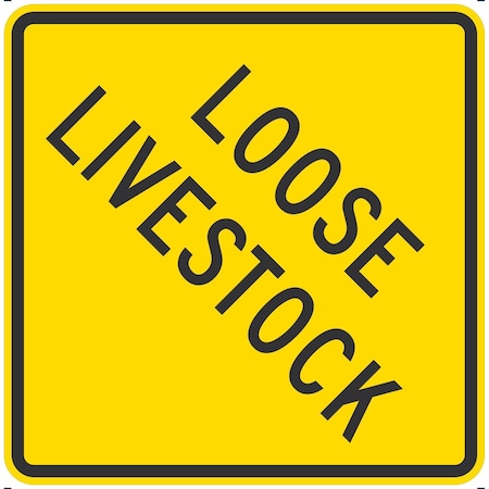 Lyle Loose Livestock, 24x24, Diamond Grade, Yellow G-12418-DG_24x24