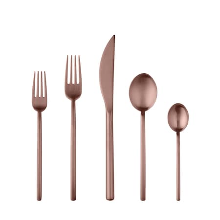 Mepra Due Ice Bronze Flatware  Set - 5 Pcs. 104422005IB