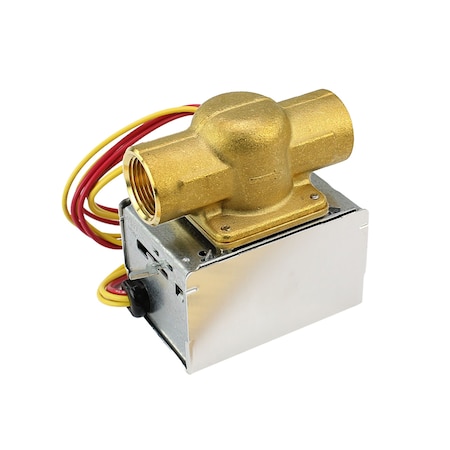 Resideo Zone Valve 3/4'' NPT 24 Vac Normally Closed 18'' Leadwires 3.5 Cv SPST Auxiliary Switch V8043G1109