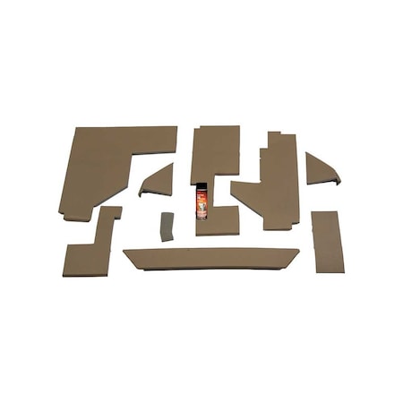 K&M Mfg Lower Cab Kit for John Deere 2840 Series Tractors Brindle Brown Vinyl 4068