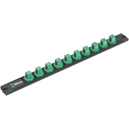 Wera 9602 Magnetic socket rail, 1/2 in, empty, 30 x 370 mm 5136422001