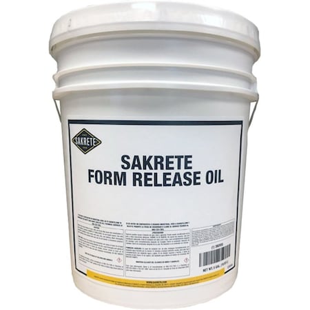 Sakrete Form Release Oil - 5 Gal Pail 120044