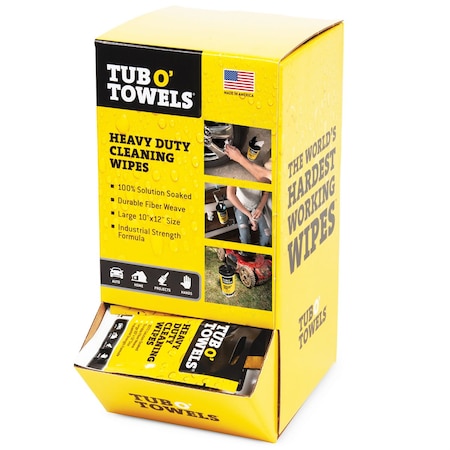 Tub O Towels Tub O' Towels Single Pack Gravity Feed, 100 In A Box TW01-GR