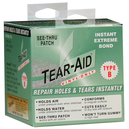 Tear-Aid Vinyl Repair Patch Kit, B, Green D-ROLL-B-20