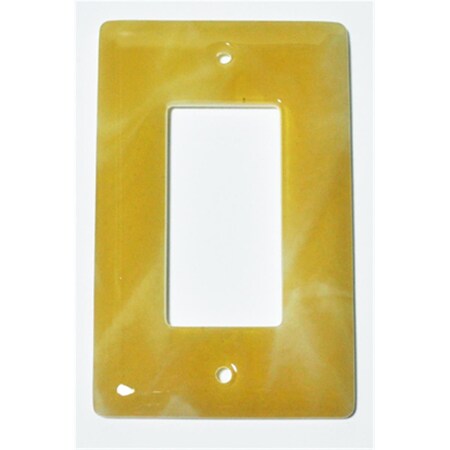 Aquila Art Glass Amber Swirl 1 Gang Decora WP2003-1GD