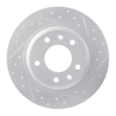 Dynamic Friction Co DFC Geoperformance Rotor - Drilled and Slotted 830-54064R