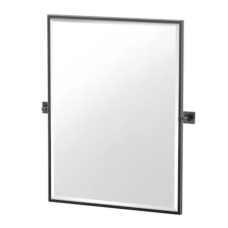 Gatco Mode 31.5" Framed Rectangular Mirror, Matte Black 5619MXFS