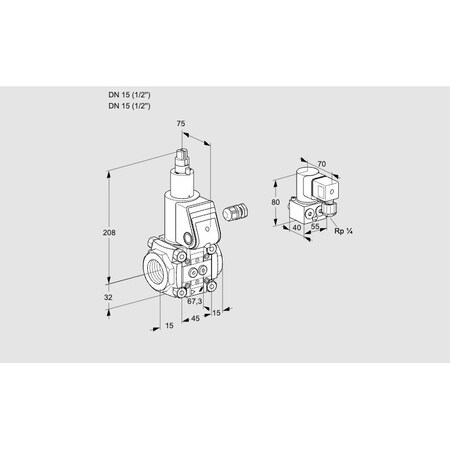 Honeywell Kromschroder VAS115R/LW KS88015185