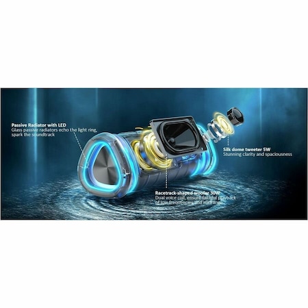 Morpheus 360 M360 SOUND STAGE PRO WIRELESS PORTABLE SPEAKER, BLUETOOTH 5.4, 35 WATT BT8850DSP