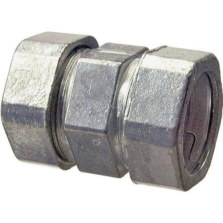 Halex EMT Coupling, 1-1/4 in, Die Cast Zinc 2212