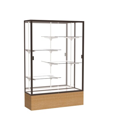 Ghent Floor Display Case 48x72x16, Mirror, Dark Bronze 2074MB-BZ-AK