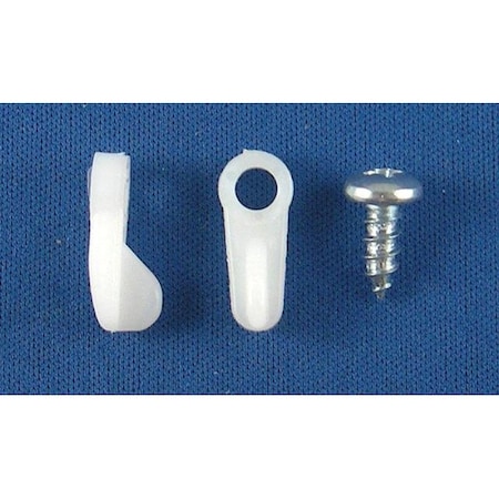 Strybuc VENTILATION RV 116 Inch Offset Size White Nylon With Screw Carded Set Of 6 494C