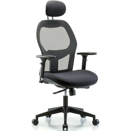 Blue Ridge Ergonomics Executive Mesh Chair, Headrest, 3DACast BR-EXE-MDHCH-RG-H1-A2-RC