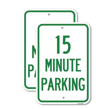 2 Hour Parking  Parking for Customers Only 12 X 18 2 Signs Heavy Gauge Aluminum 2PK