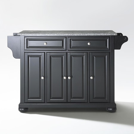 Crosley Alexandria Granite Top Full Size Kitchen Island/Cart KF30003ABK