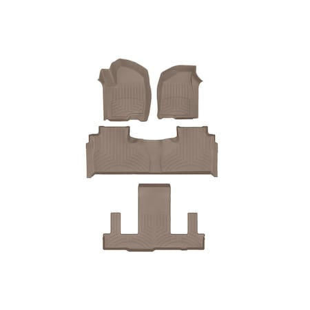 Weathertech Tan, Front and Rear and Rear FloorLiner HP 451632-1-2-3IM