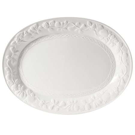 Gibson Home Fruitful 18.75 Inch Oval Platter 2021.01