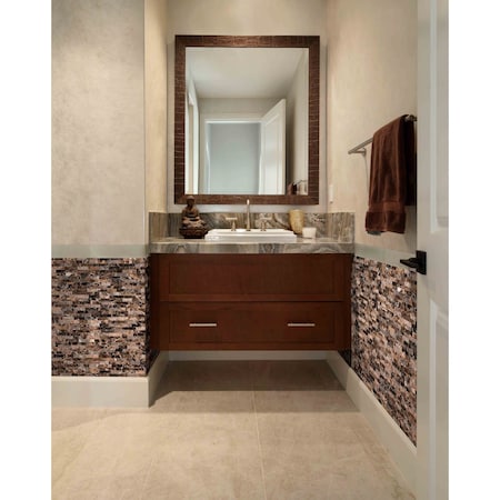 Msi Sande Gray Bullnose SAMPLE Polished Glazed Porcelain Wall Tile ZOR-PT-TR-0174-SAM