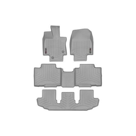 Weathertech Grey, Front, rear, and rear Floorliners 461609-1-4-3