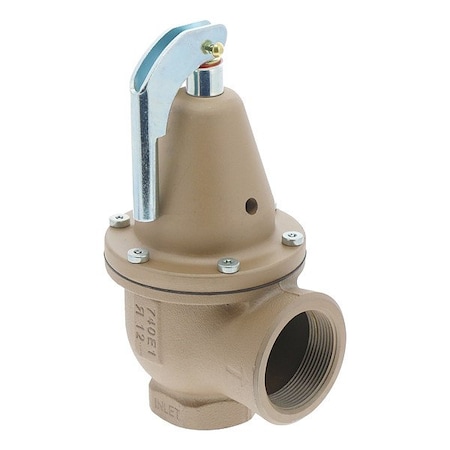 Watts Boiler Pressure Relief Valve, Iron, 30 psi F383542