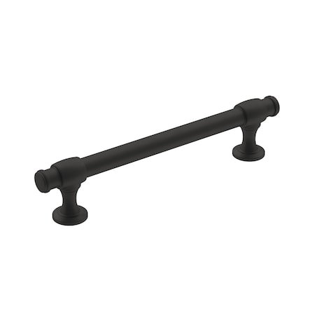 Amerock Winsome 5-1/16 in 128 mm Center-to-Center Matte Black Cabinet Pull BP36767FB