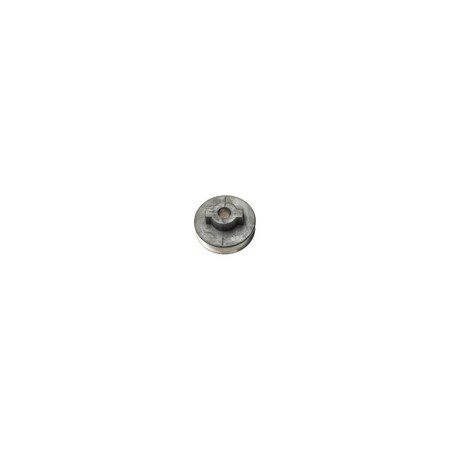 Cdco 1/2" V-Groove Pulley, 1/2" Bore, 2-1/2" OD, 2-1/4" Pitch Dia, 1/2" W x 11/32" Thick Belt, Zinc 250A5