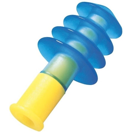Howard Leight Fusion Reusable Corded Ear Plugs, Flanged Shape, NRR 27 dB, Storage Case, M, Green, 100PK FUS30S-HP