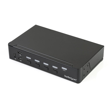 Startech.Com 4-Port DisplayPort KVM Switch - DP KVM Switch with Built-in USB 3.0 Hub for Peripherals - 4K SV431DPU3A2