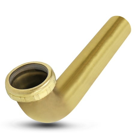 Everflow Slip Joint Waste Bend for Tubular Drain Applications, 22GA Brass 1-1/2"x8" 2198