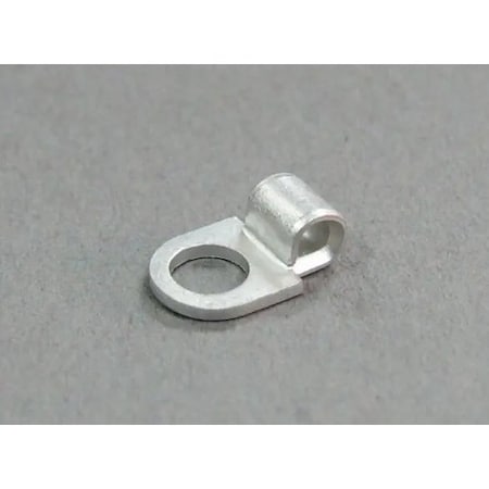 Nichifu Non-Insulated Ring Terminals, Flag Ring, Stud #4, AWG 16-14 FT 2-3