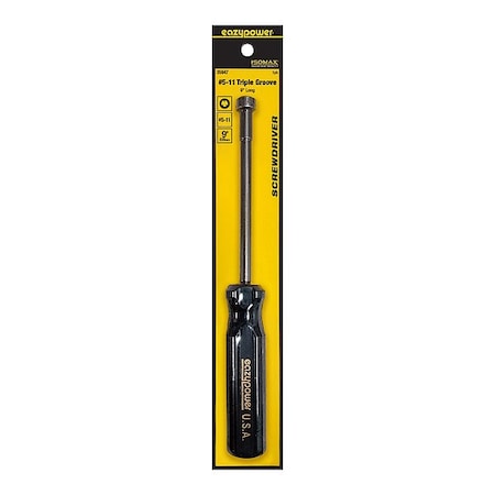 Eazypower Screwdriver, TripleGroove, #5-8, Round 35947