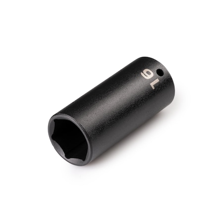 Tekton 1/4'' Drive x 16 mm Deep 6-Point Impact Socket SID03116