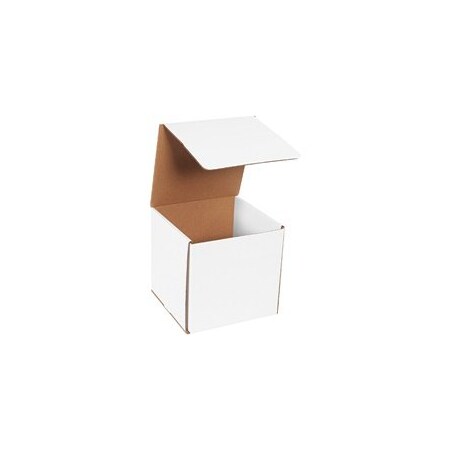 Bubblefast 50-7 x 7 x 7'' White Corrugated Mailers, 50PK BFM777