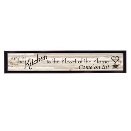 Homeroots Kitchen Is The Heart of The Home 2 Black Framed Print Kitchen Wall Art 415565