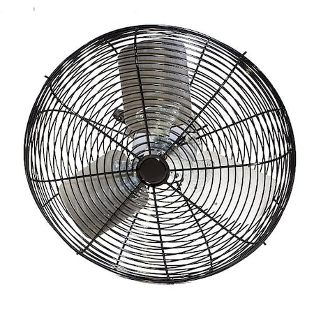 Hessaire Standard Duty Industrial Fan, Fan Head Only Mount, 24 in Blade Dia, 115V, 6,450 cfm 24R6B2