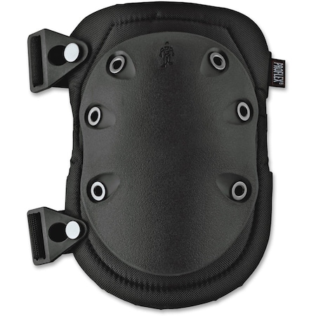 Ergodyne Wide Slip Resistant Rubber Cap Knee Pad, Black EGO18335