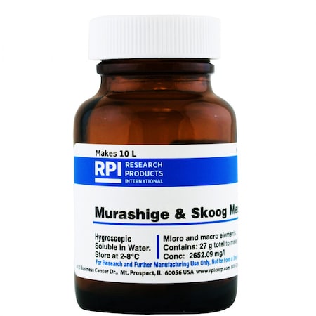 Rpi Murashige and Skoog Modified Medium, 10 L M10600-10.0