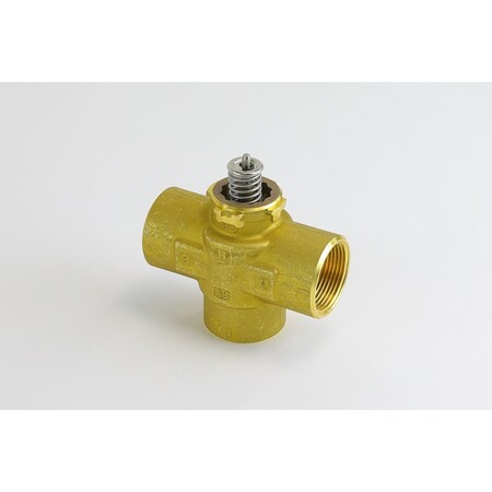 Resideo 1 1/4'' npt three way cartridge cage valve stem up to close A port 9cv bronze body VCZND6100