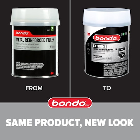 Bondo Body Filler, Clear, Can, 0.43 kg Sz EF-PT-ES