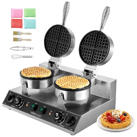 Vevor Commercial Bubble Waffle Maker Egg Pancake Baker Machine 1400W Non-Stick SC-X30