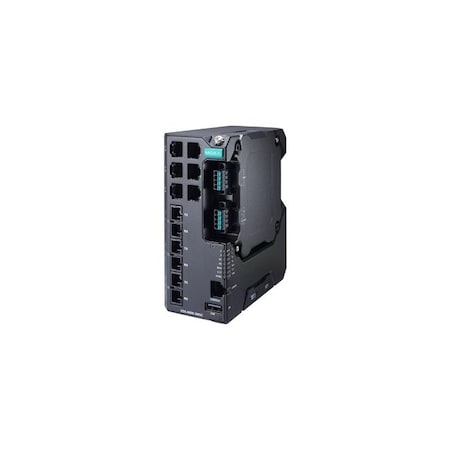 Moxa Managed Ethernet switch with 6 10/100BaseTX ports, 3 100BaseFX multi-mode EDS-4009-3MSC-HV