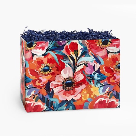 Nashville Wraps Bold Blooms Basket Box, Large 10.25x6x7.5, 6PK BBL