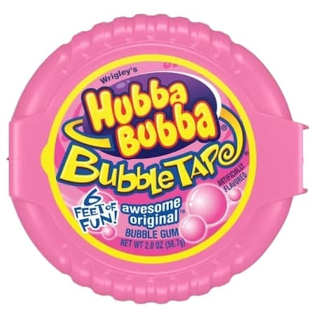 Hubba Bubba 112615 Original Tape Gum, Bubble Gum, 2 oz 560353