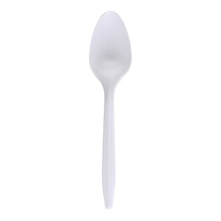 Empress Medium Weight Teaspoon Polypro White Dense Pack, 1000PK E175002