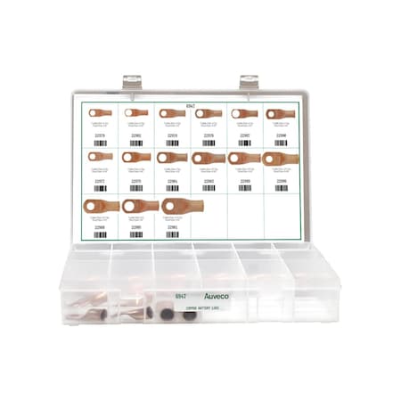 Auveco Copper Battery Lug Quik-Select Ii Assortment 6947